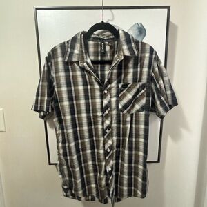 RVCA  Plaid Shirt 100% Cotton